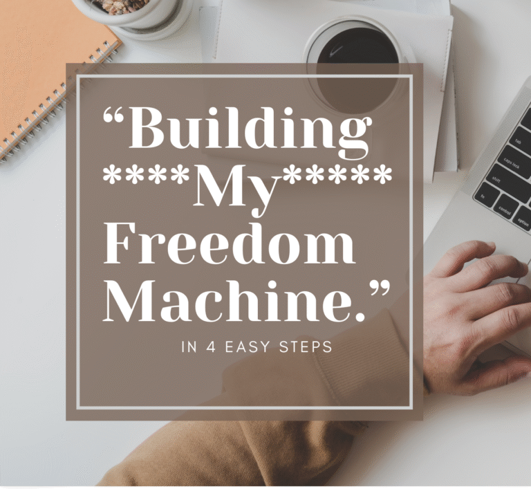 Building My Freedom Machine “Premium” Website!